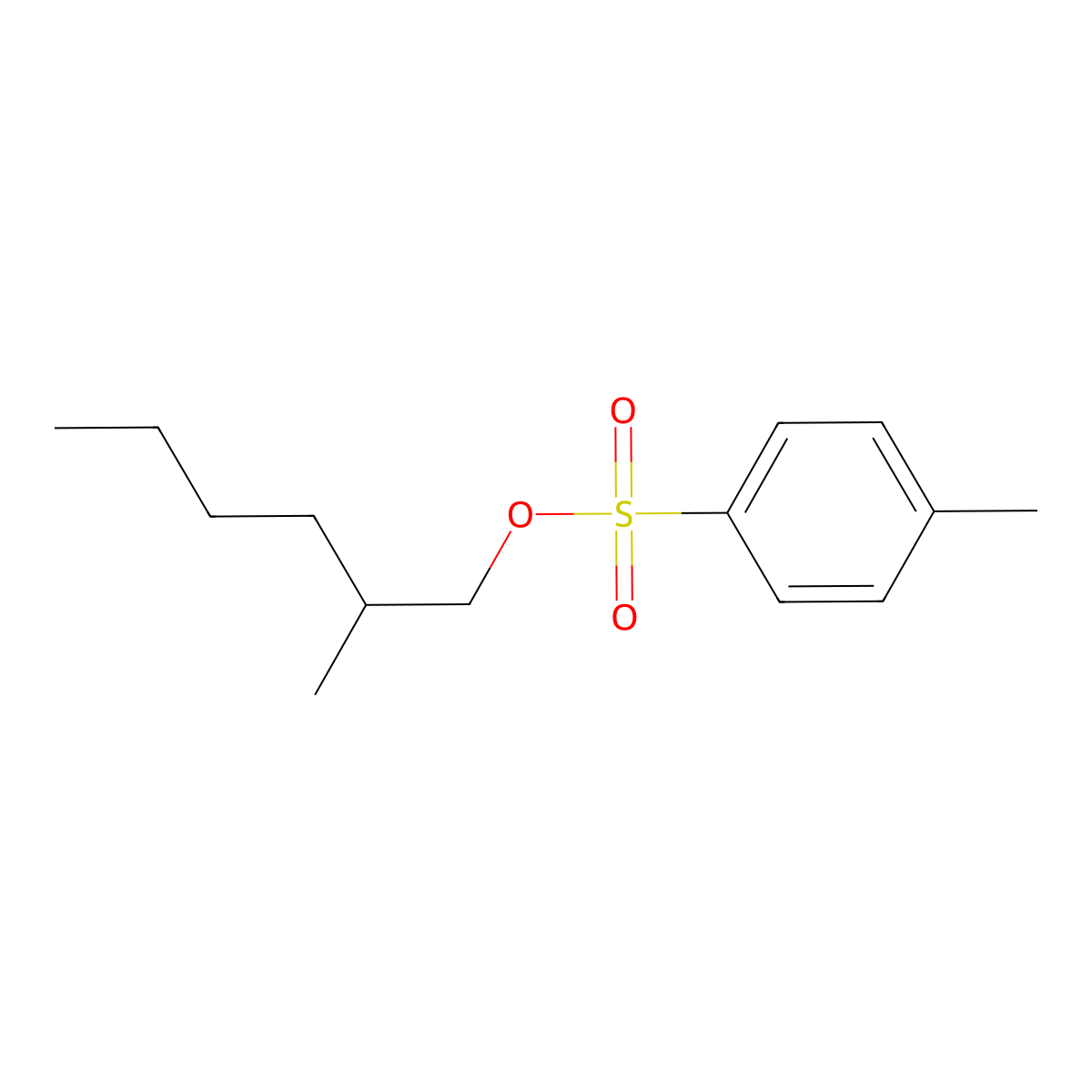2-Methylhexyl 4-methylbenzenesulfonate molecular structure, CAS 1188414-55-2