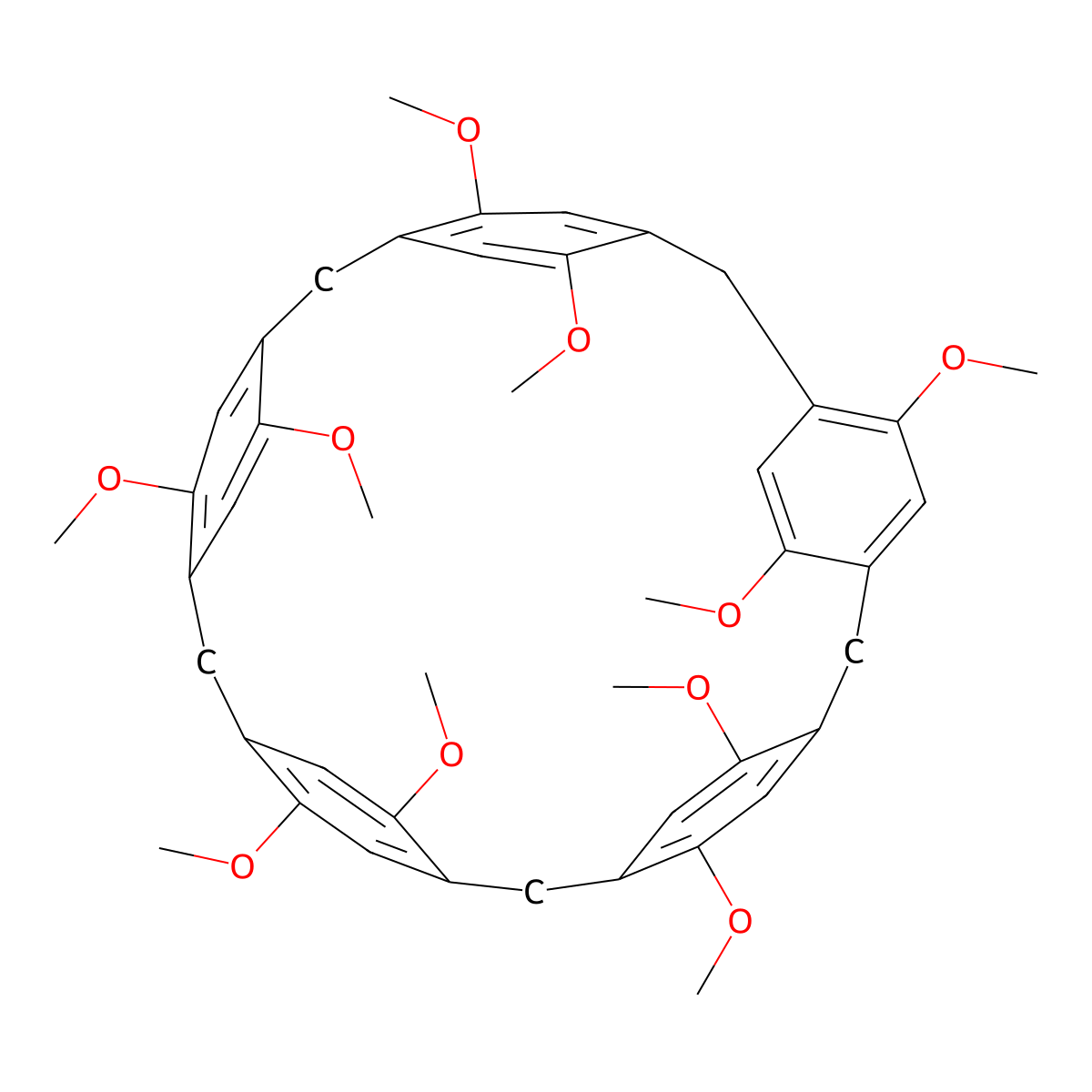 Dimethoxypillar(5)arene molecular structure, CAS 1188423-16-6