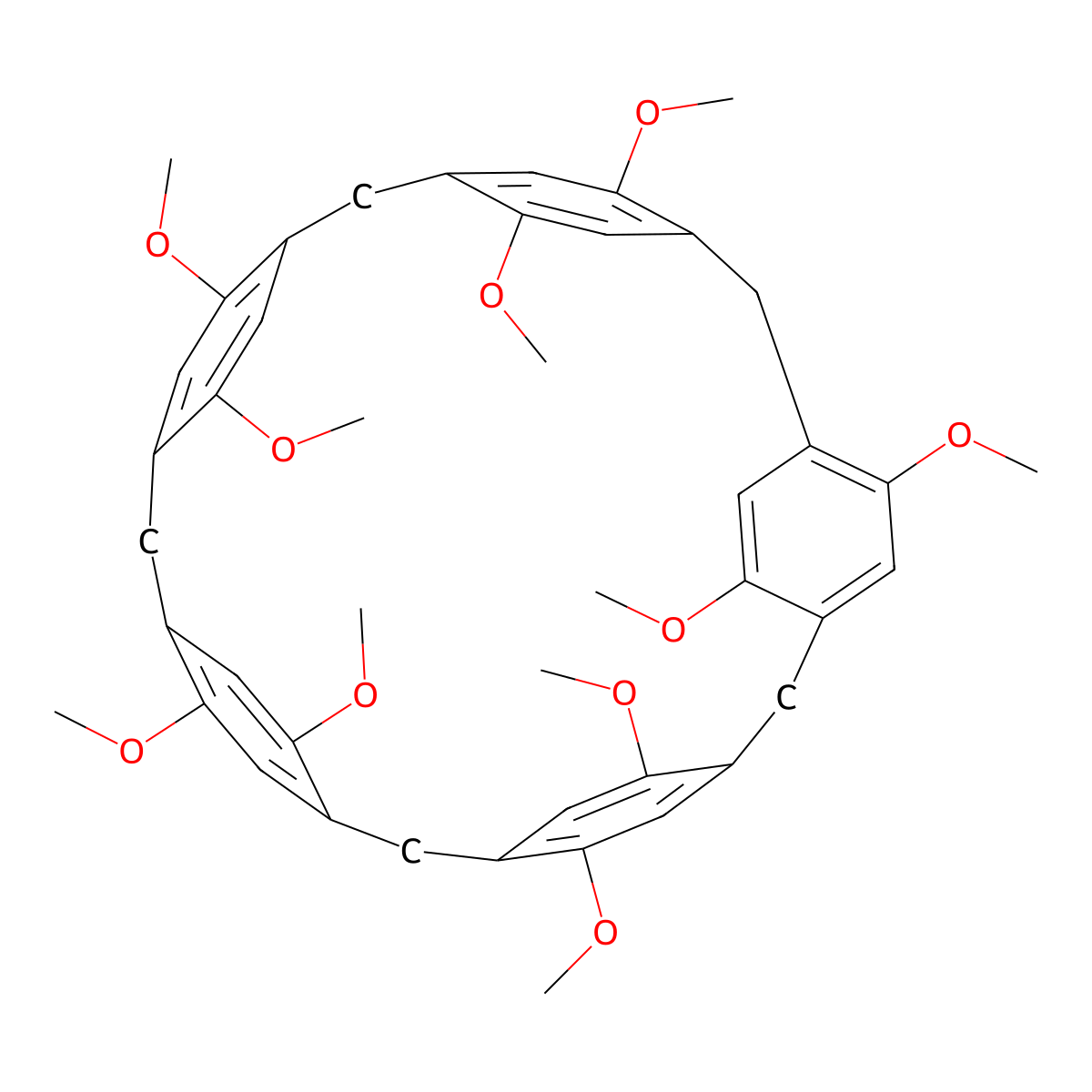 Dimethoxypillar(5)arene molecular structure, CAS 1188423-16-6