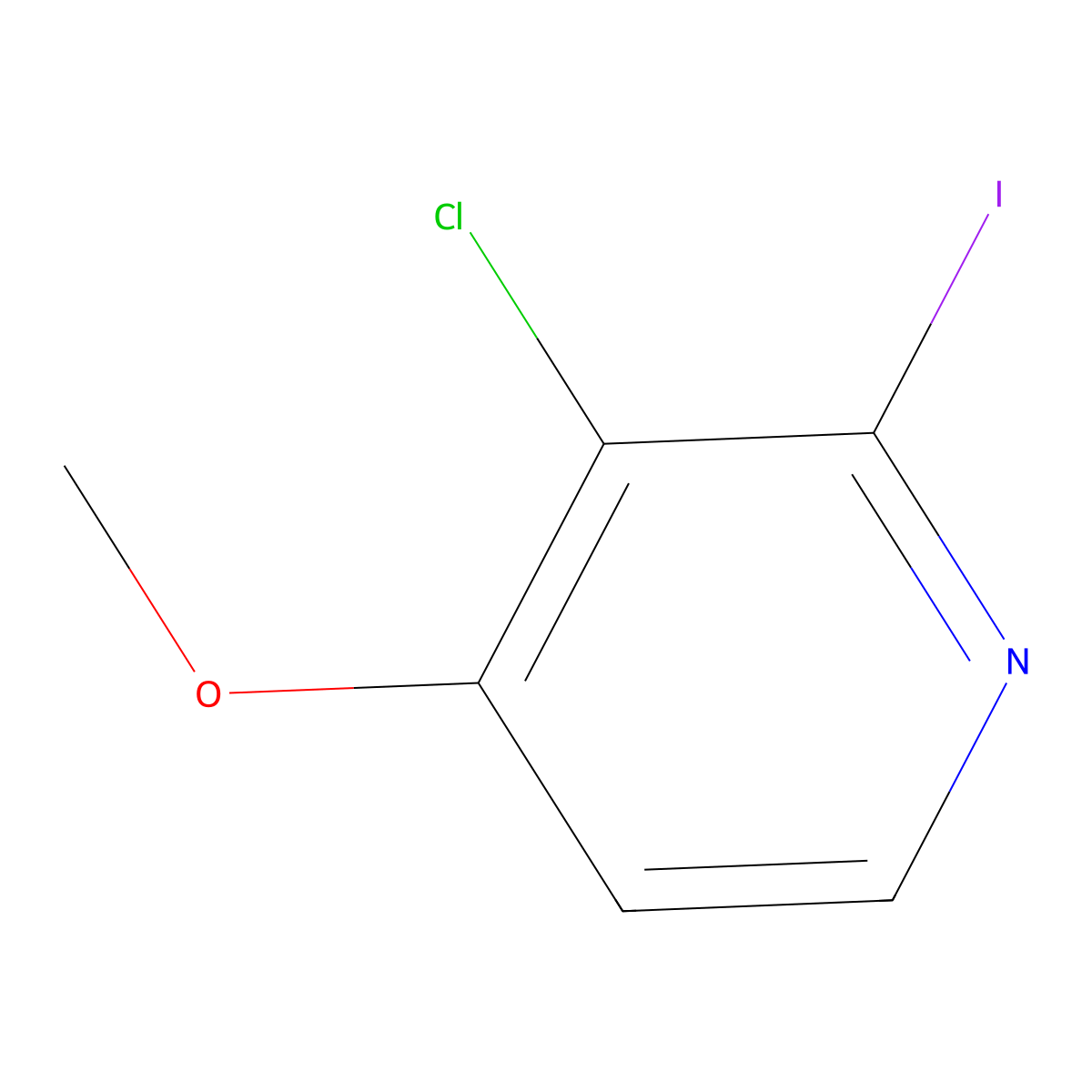3-Chloro-2-iodo-4-methoxypyridine molecular structure, CAS 1188435-02-0