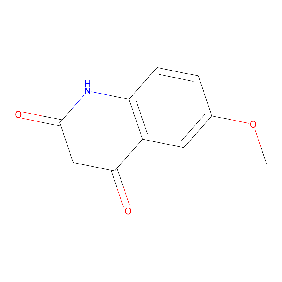 6-Methoxy-1,2,3,4-tetrahydroquinoline-2,4-dione molecular structure, CAS 1188436-95-4