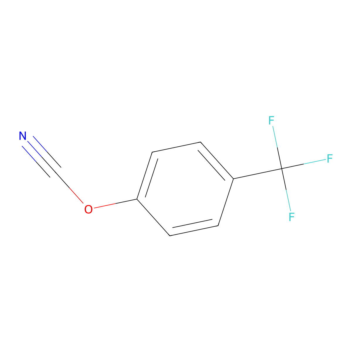 4-(Trifluoromethyl)phenyl cyanate molecular structure, CAS 1188446-85-6