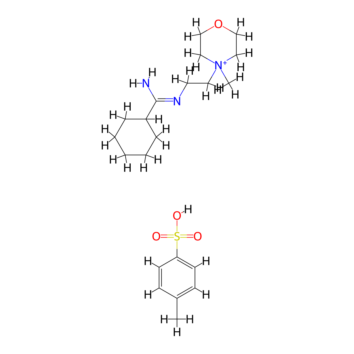 N-Cyclohexyl-N'-2-morpholinoethyl-carbodiimide-methyl-4-toluolsulfonate molecular structure, CAS 118845-97-9