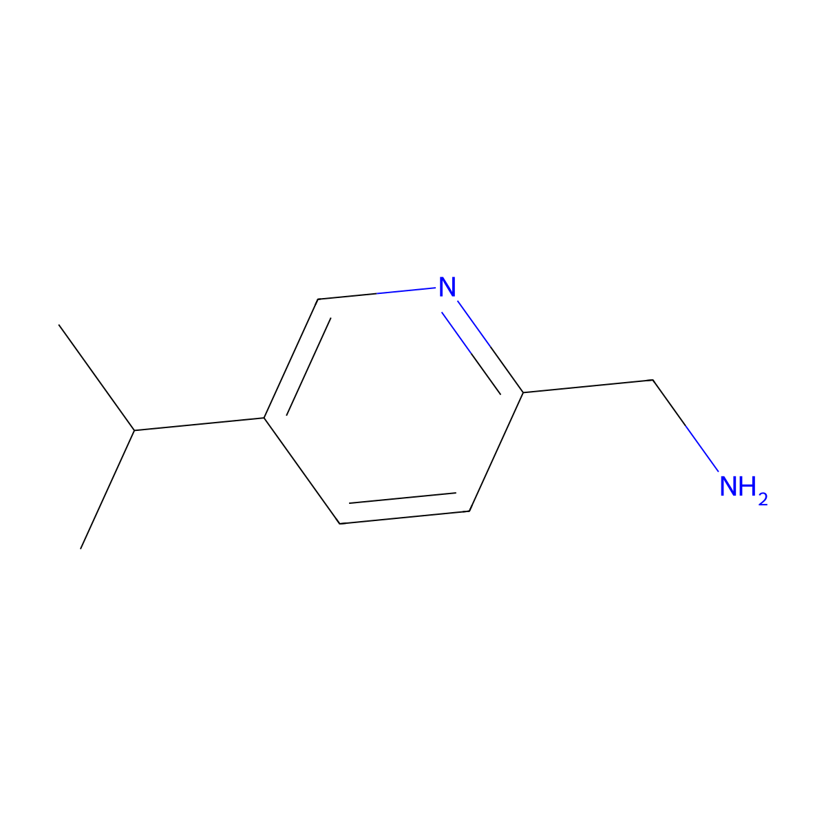 (5-Isopropylpyridin-2-yl)methanamine molecular structure, CAS 1188477-20-4