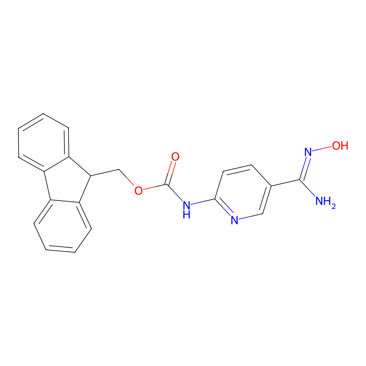 6-(Fmoc-amino)pyridine-3-amidoxime molecular structure, CAS 1188481-21-1