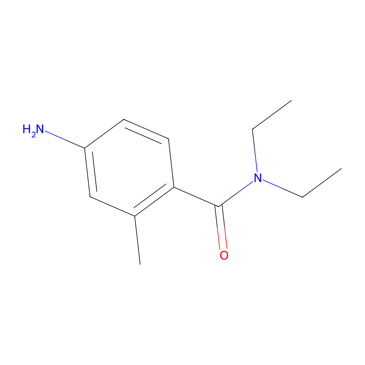 4-Amino-N,N-diethyl-2-methyl-benzamide molecular structure, CAS 1188506-56-0