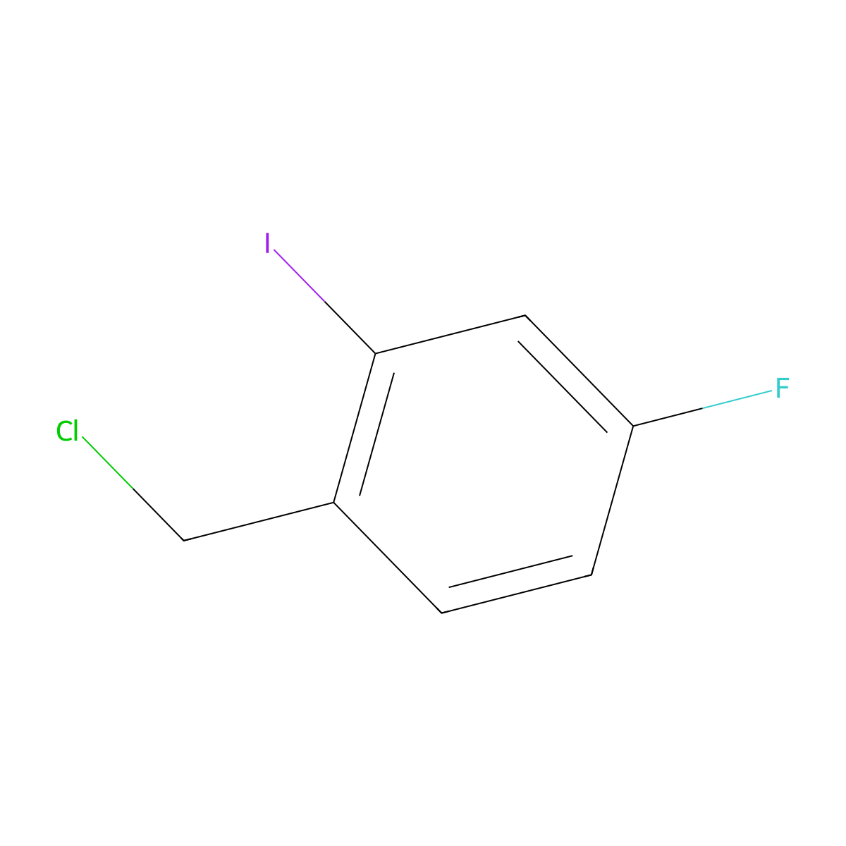 4-Fluoro-2-iodobenzyl chloride molecular structure, CAS 1188513-89-4