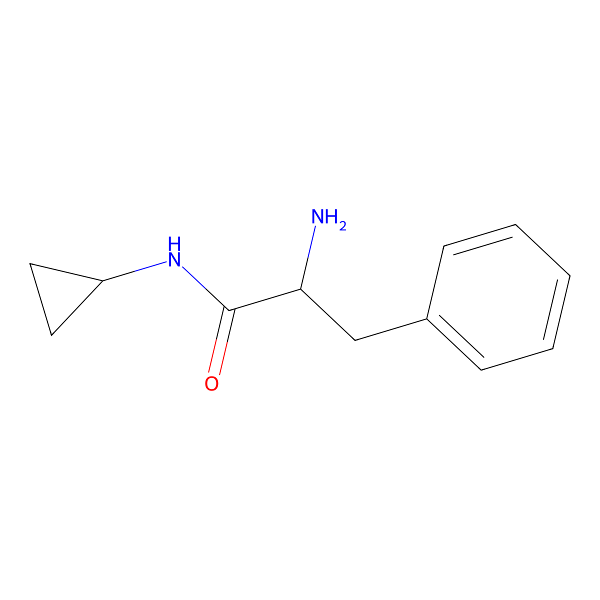 N-Cyclopropyl L-Phenylalaninamide molecular structure, CAS 1188530-93-9