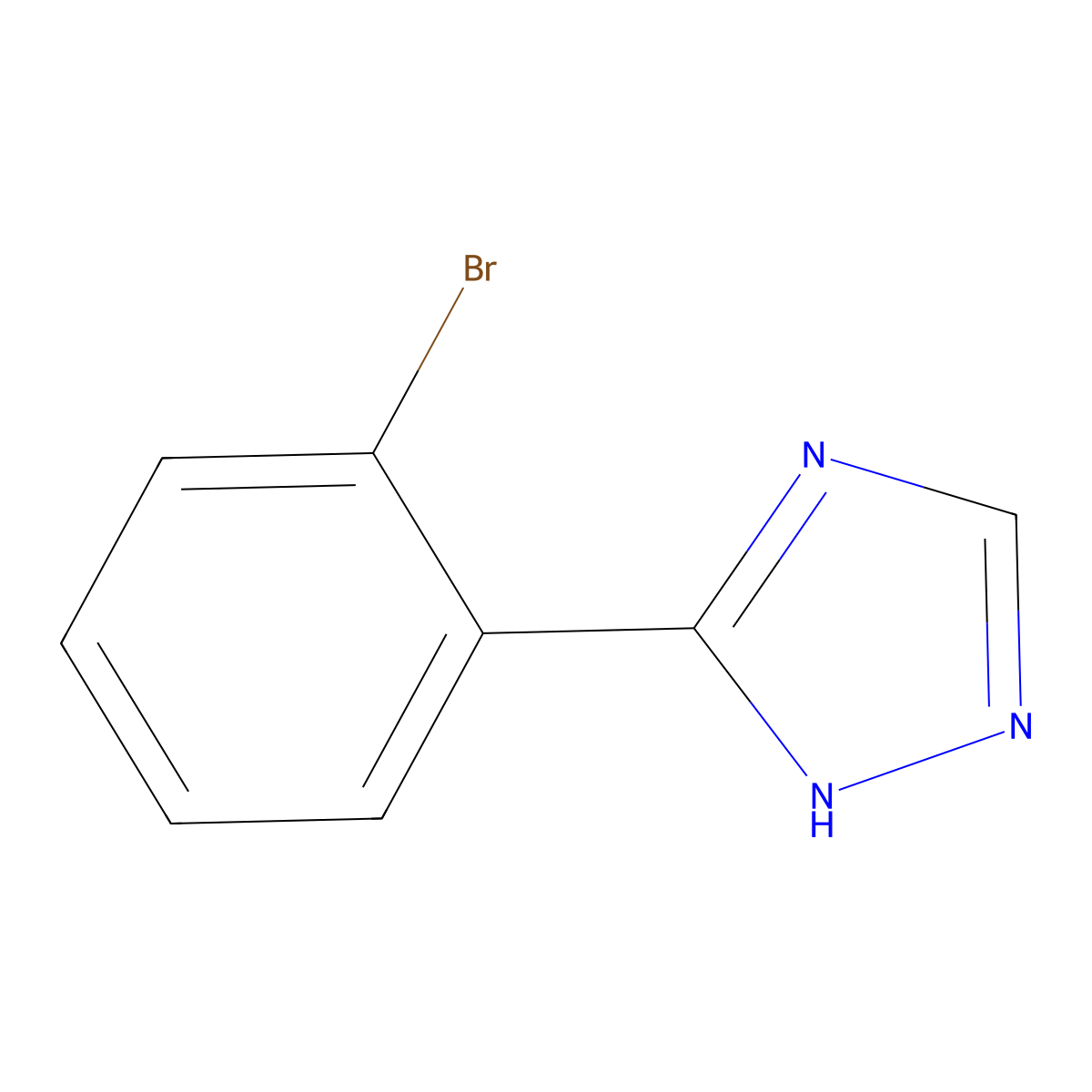 3-(2-Bromophenyl)-4H-1,2,4-triazole molecular structure, CAS 118863-61-9
