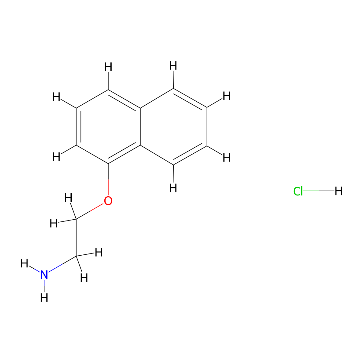 1-(2-Aminoethoxy)naphthalene hydrochloride molecular structure, CAS 118868-67-0