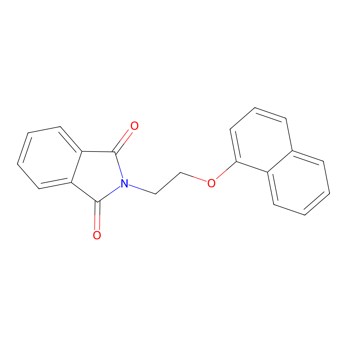 2-[2-(1-Naphthalenyloxy)ethyl]-1H-isoindole-1,3(2H)-dione molecular structure, CAS 118868-72-7