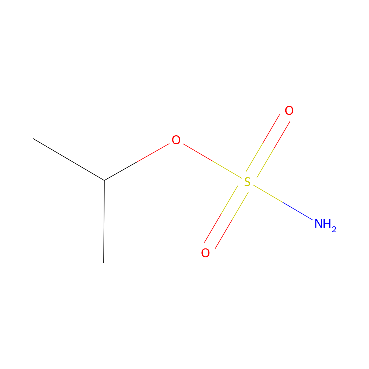 Isopropyl sulfamate molecular structure, CAS 118873-18-0