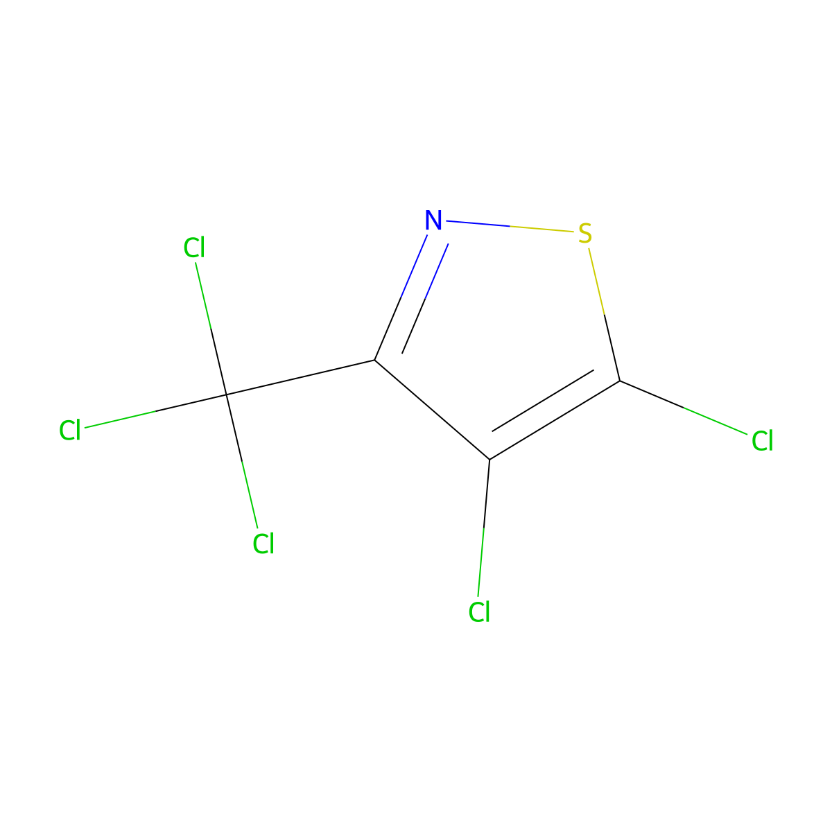 Isothiazole, 4,5-dichloro-3-(trichloromethyl)- molecular structure, CAS 118888-36-1