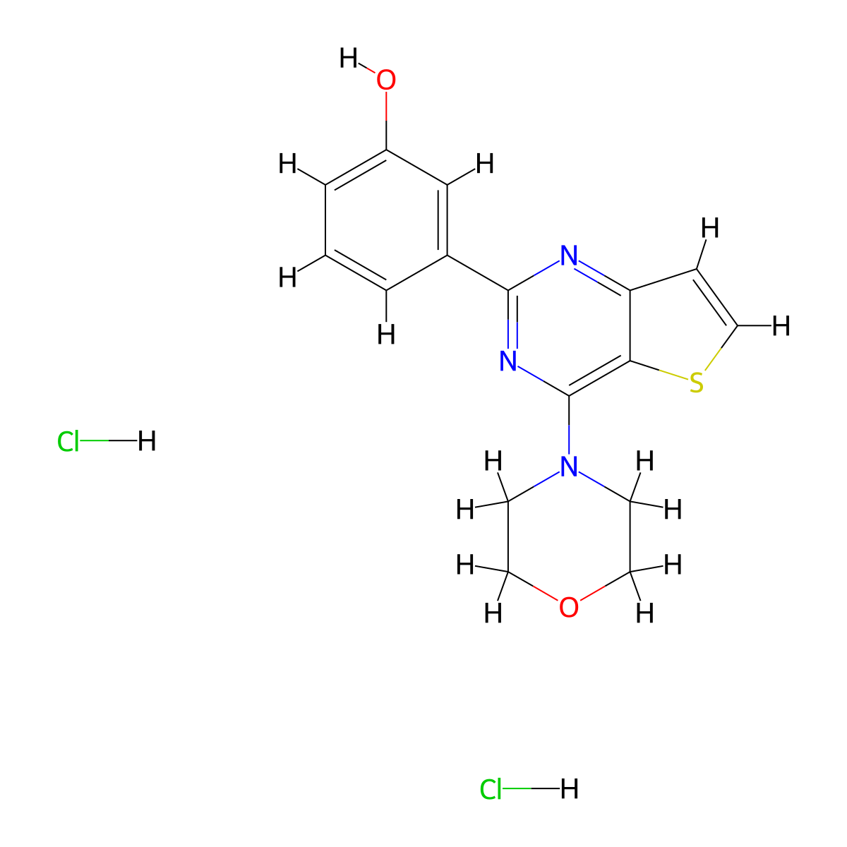 PI3-Kinase alpha Inhibitor 2 (hydrochloride) molecular structure, CAS 1188890-32-5