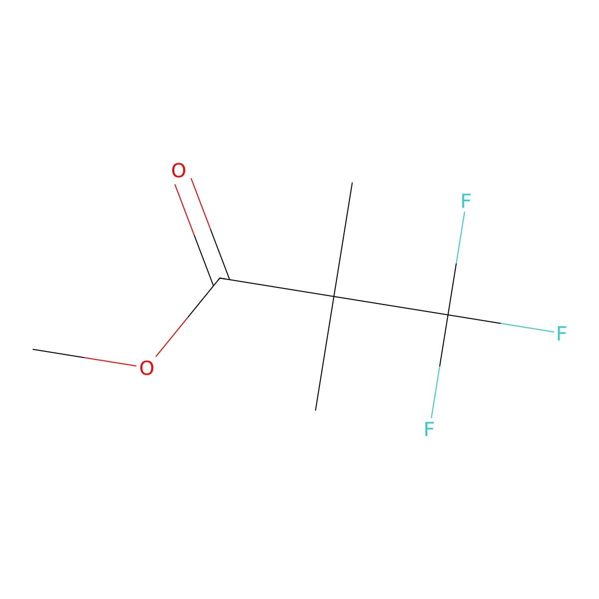 Methyl 3,3,3-trifluoro-2,2-dimethylpropanoate molecular structure, CAS 1188911-72-9