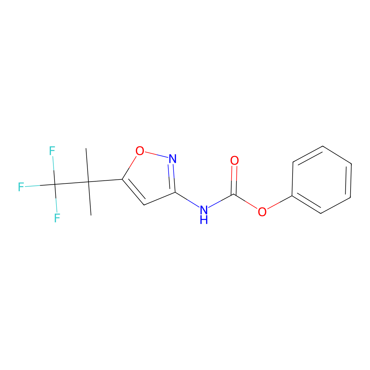 [5-(2,2,2-Trifluoro-1,1-dimethyl-ethyl)-isoxazol-3-yl]-carbamic acid phenyl ester molecular structure, CAS 1188911-77-4