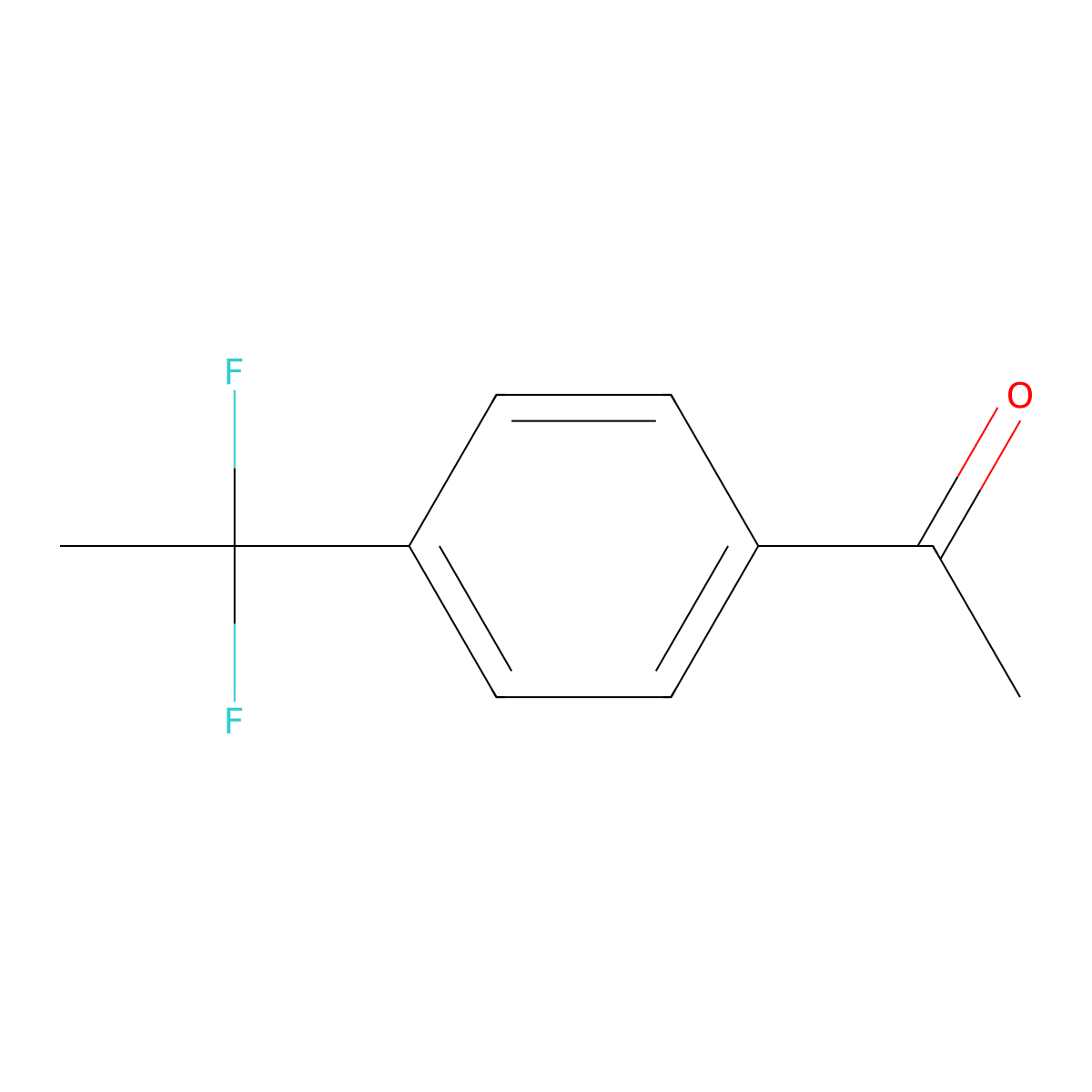 1-[4-(1,1-Difluoroethyl)phenyl]ethan-1-one molecular structure, CAS 1188932-40-2