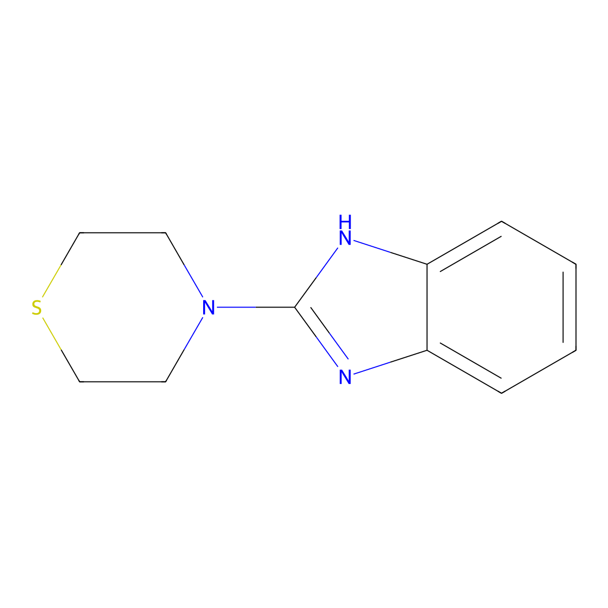 4-(1H-benzo[d]imidazol-2-yl)thiomorpholine molecular structure, CAS 1188943-74-9