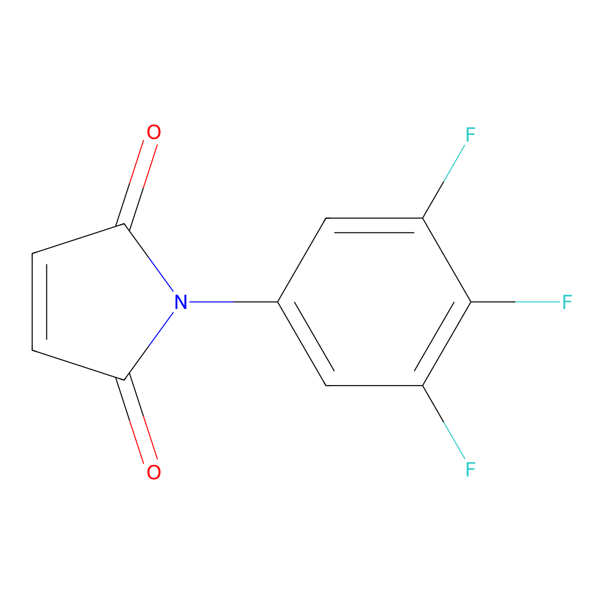 1-(3,4,5-trifluorophenyl)-1H-pyrrole-2,5-dione molecular structure, CAS 1188945-12-1