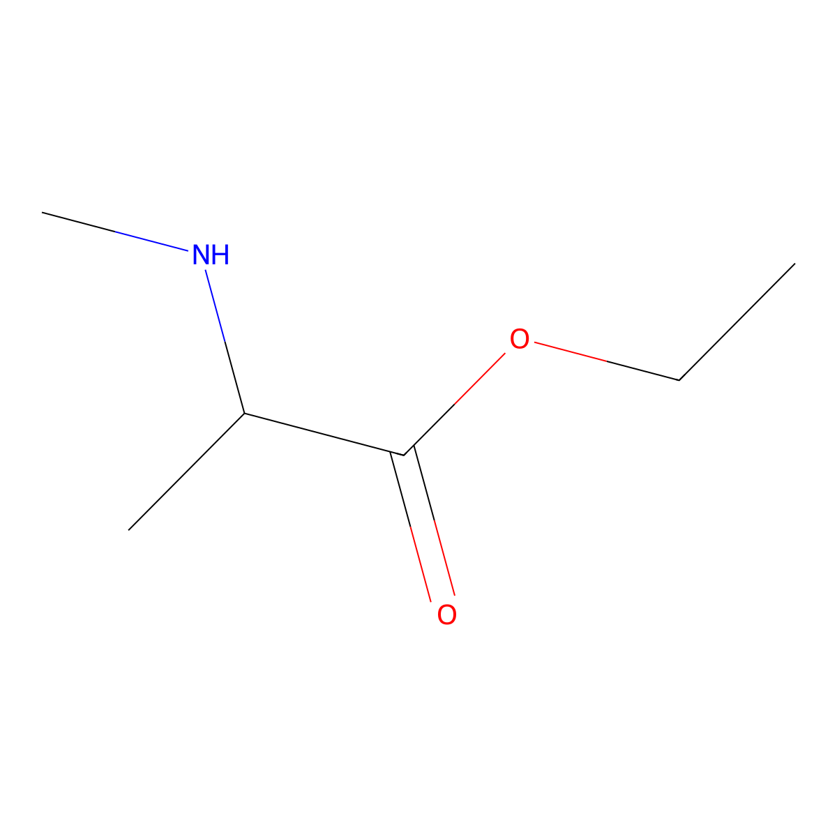 ethyl (2R)-2-(methylamino)propanoate molecular structure, CAS 118895-34-4