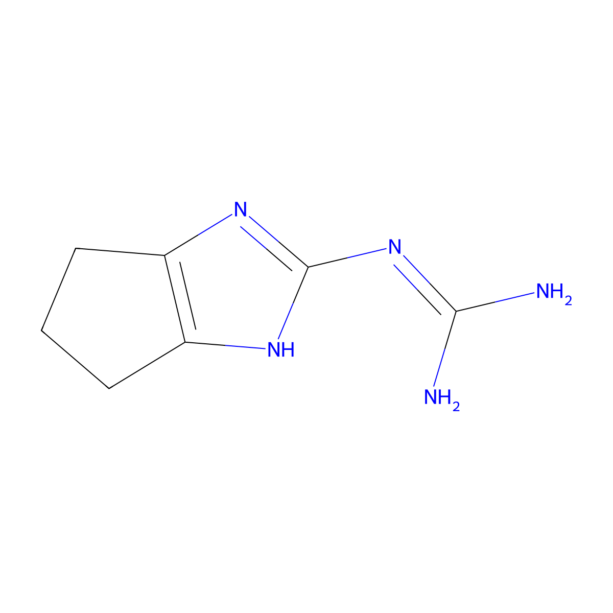 N-(1,4,5,6-tetrahydrocyclopenta[d]imidazol-2-yl)guanidine sulfate molecular structure, CAS 1188980-47-3