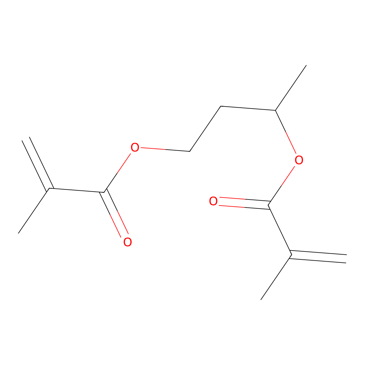 1,3-Butyleneglycol dimethacrylate molecular structure, CAS 1189-08-8