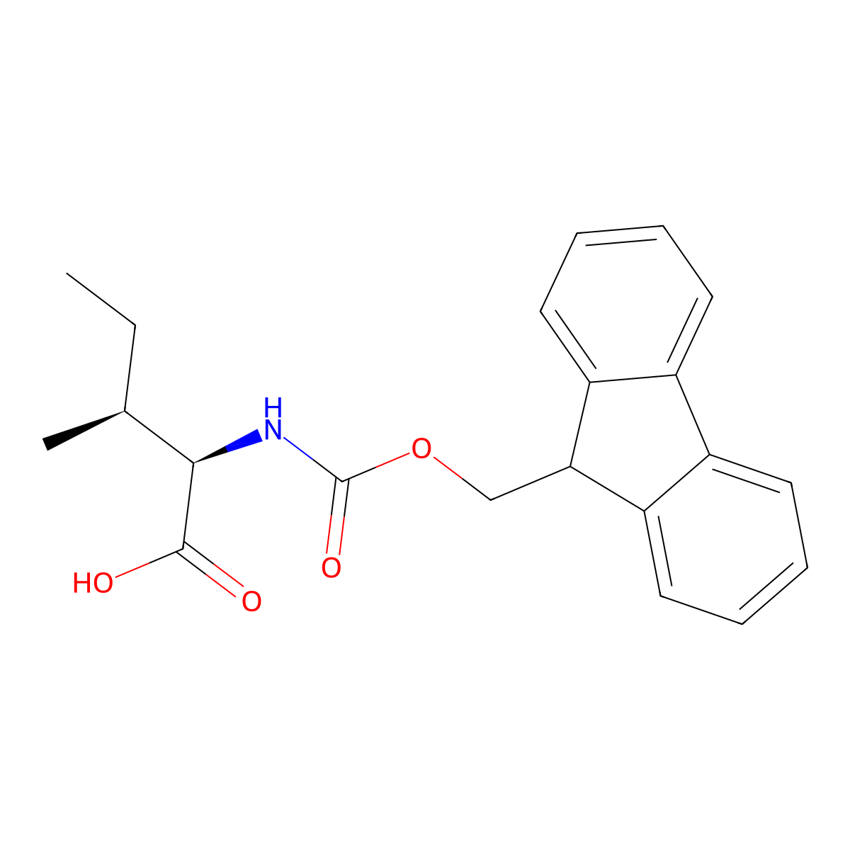 FMOC-D-allo-Isoleucine molecular structure, CAS 118904-37-3