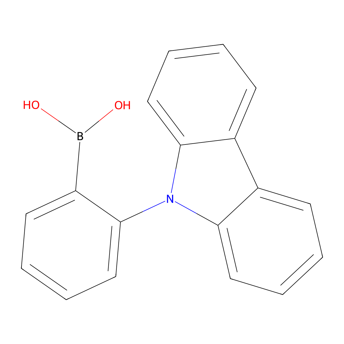 2-(9H-Carbazol-9-yl)phenylboronic Acid (contains varying amounts of Anhydride) molecular structure, CAS 1189047-28-6