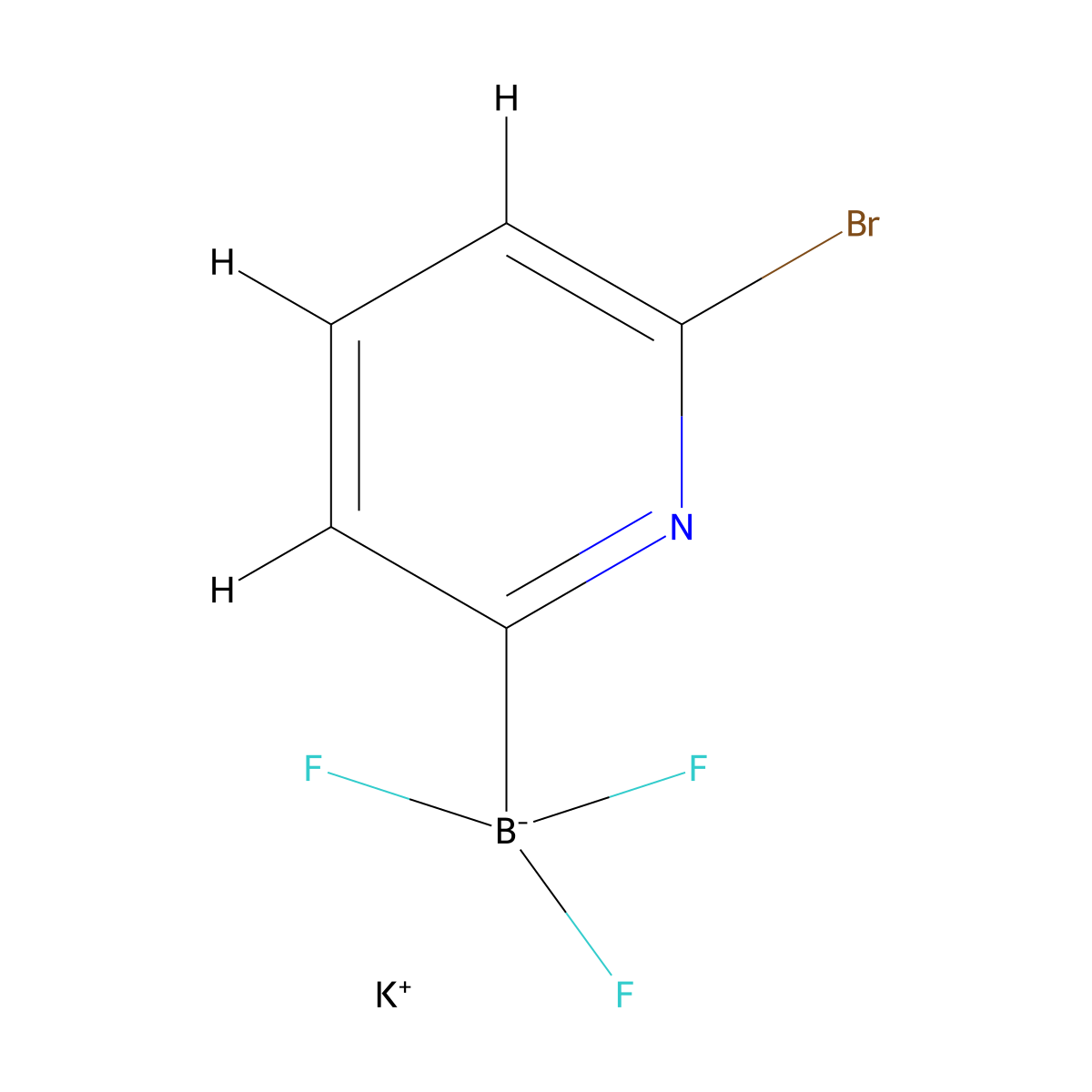 Potassium (6-bromopyridin-2-yl)trifluoroborate molecular structure, CAS 1189097-42-4