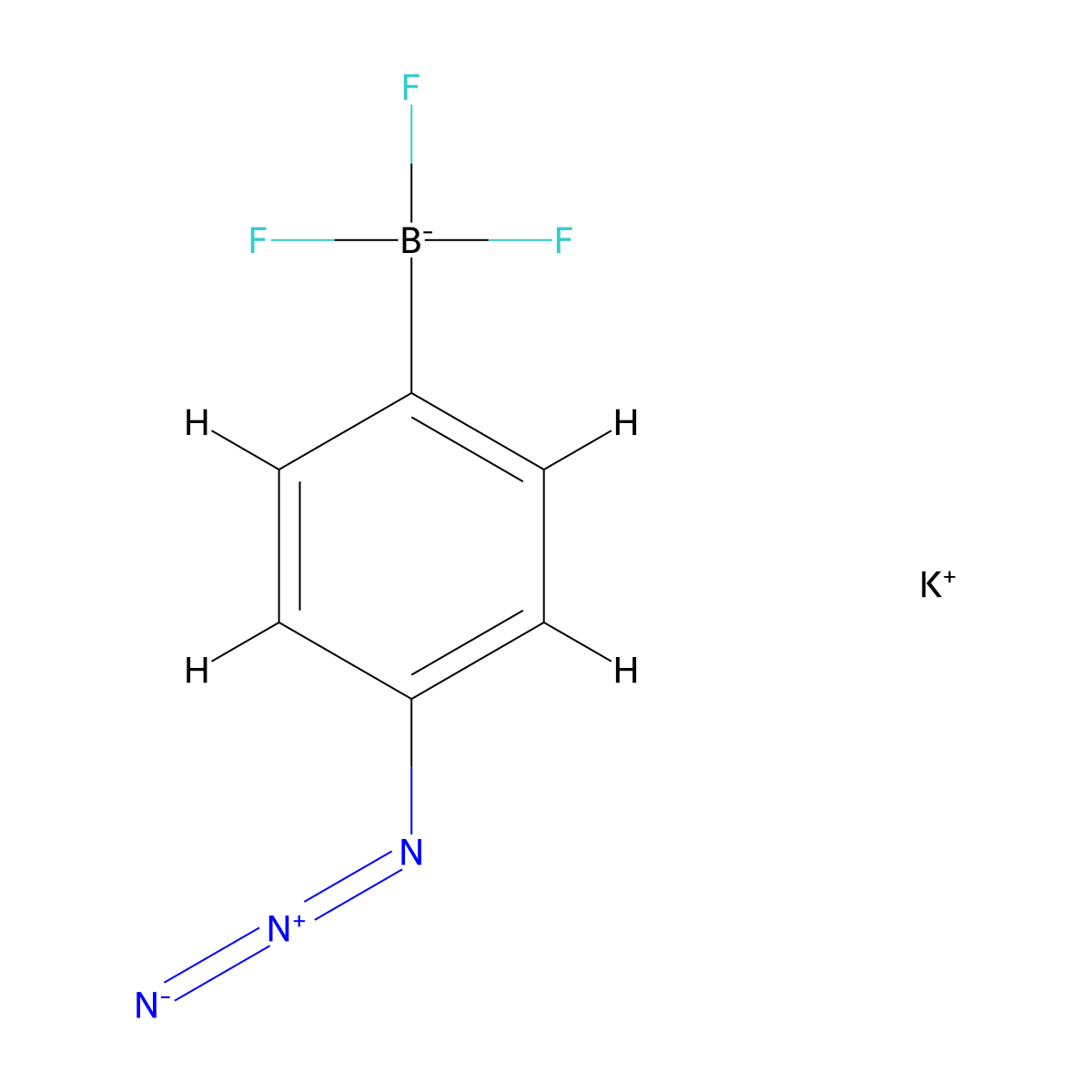 Potassium (4-azidophenyl)trifluoroboranuide molecular structure, CAS 1189097-51-5