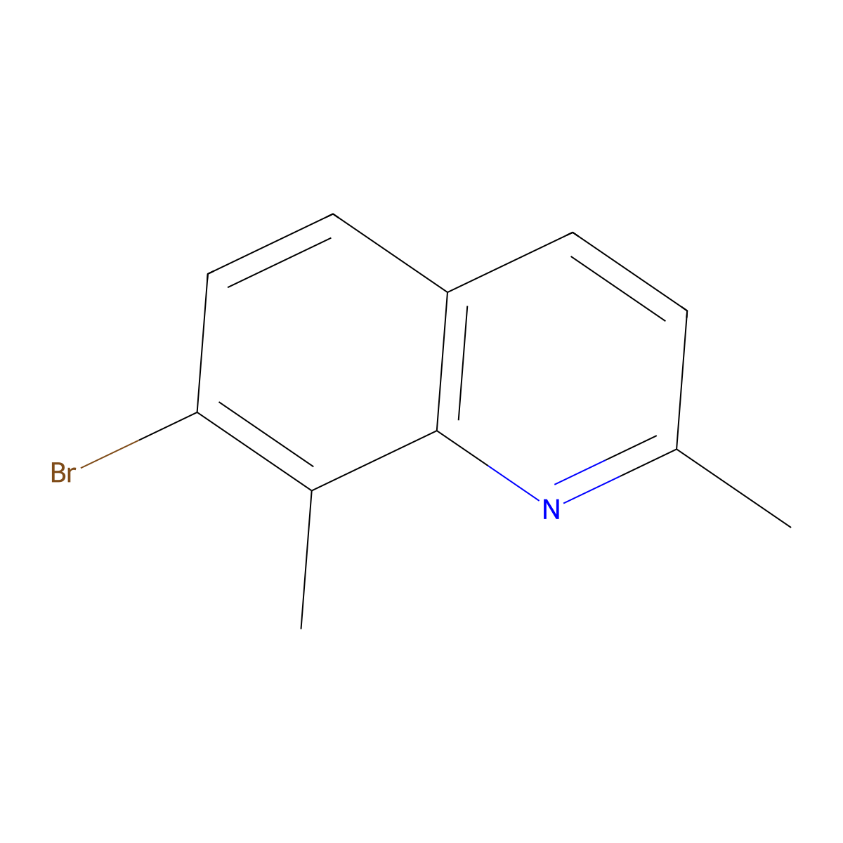 7-Bromo-2,8-dimethylquinoline molecular structure, CAS 1189106-33-9
