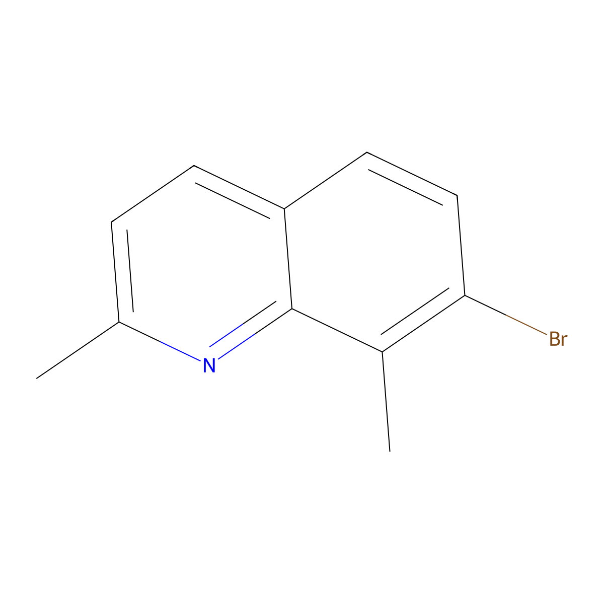 7-Bromo-2,8-dimethylquinoline molecular structure, CAS 1189106-33-9