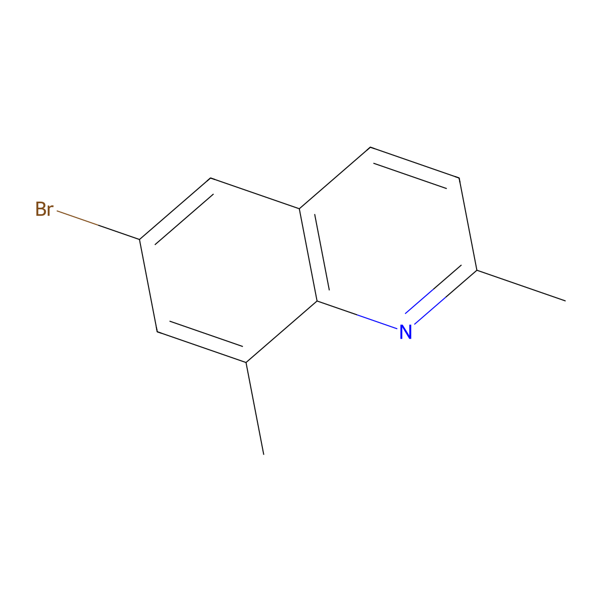 6-Bromo-2,8-dimethylquinoline molecular structure, CAS 1189106-78-2