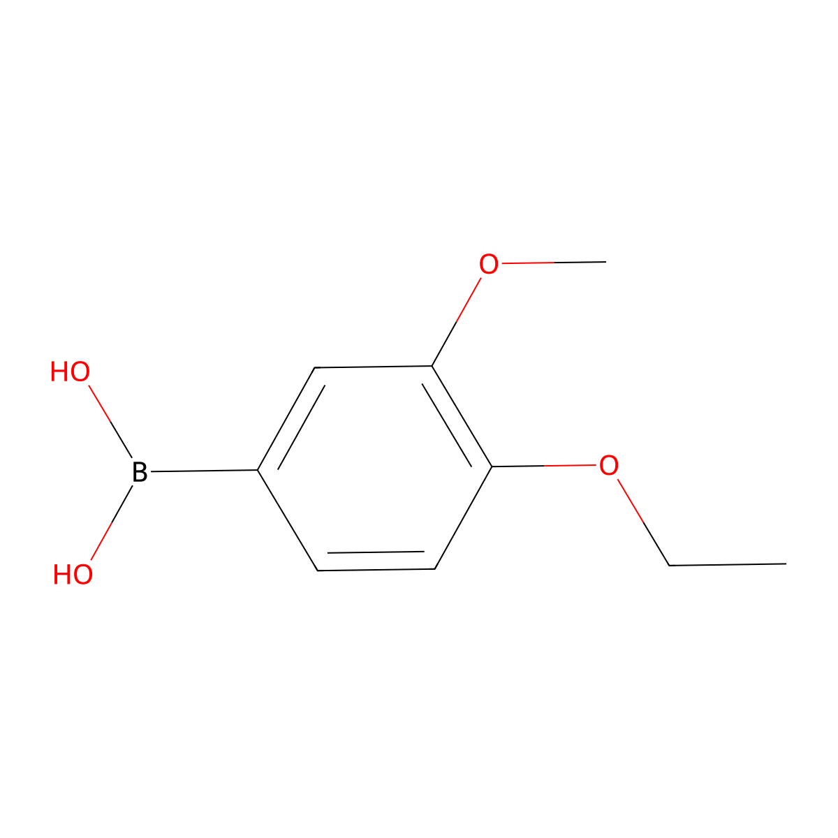 (4-Ethoxy-3-methoxyphenyl)boronic acid molecular structure, CAS 1189126-30-4