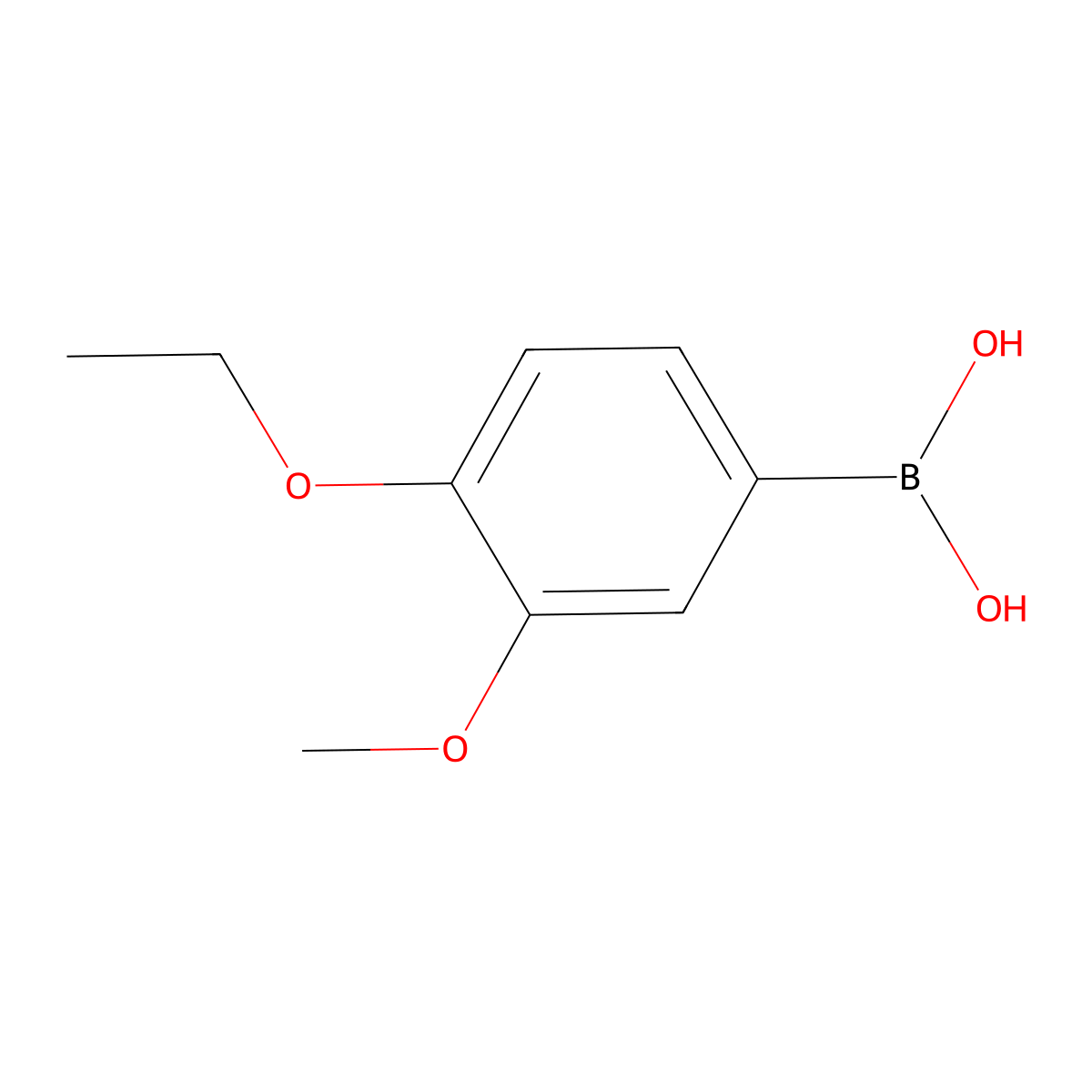 (4-Ethoxy-3-methoxyphenyl)boronic acid molecular structure, CAS 1189126-30-4