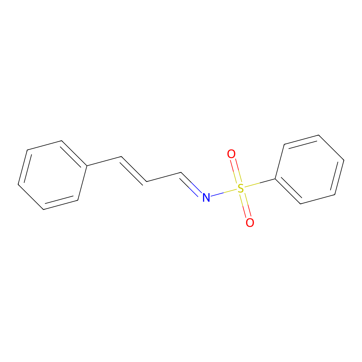 N-cinnamylidenebenzenesulfonamide molecular structure, CAS 118922-13-7