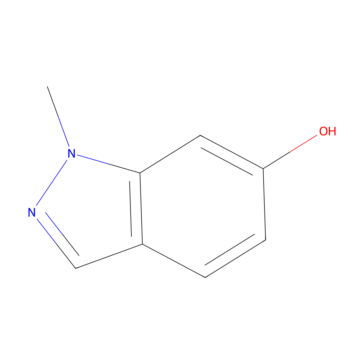 1-methyl-1H-indazol-6-ol molecular structure, CAS 118933-92-9