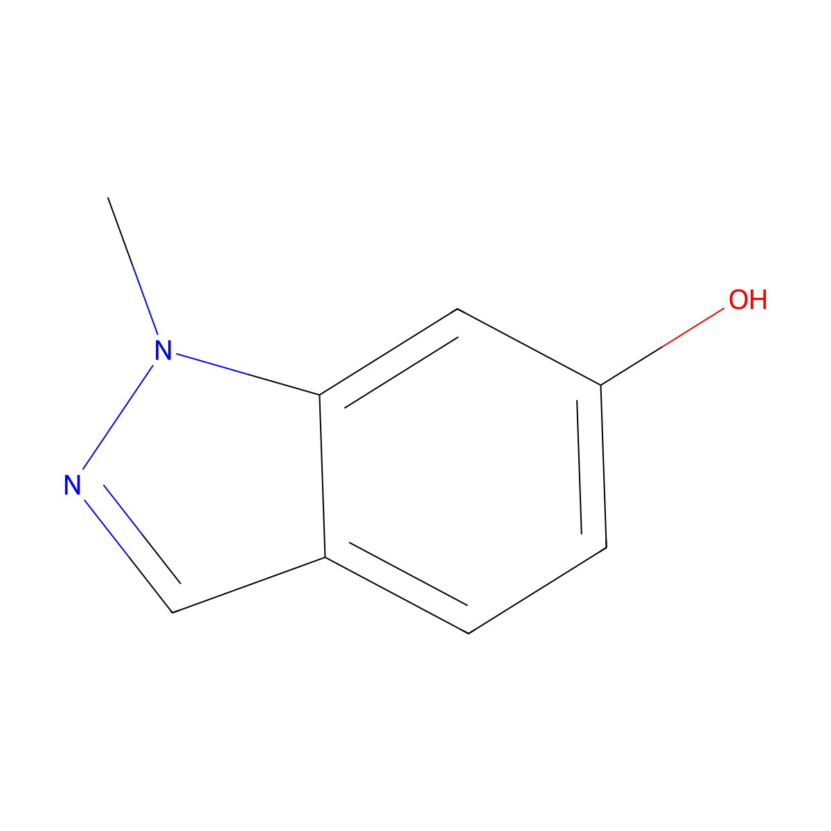 1-methyl-1H-indazol-6-ol molecular structure, CAS 118933-92-9