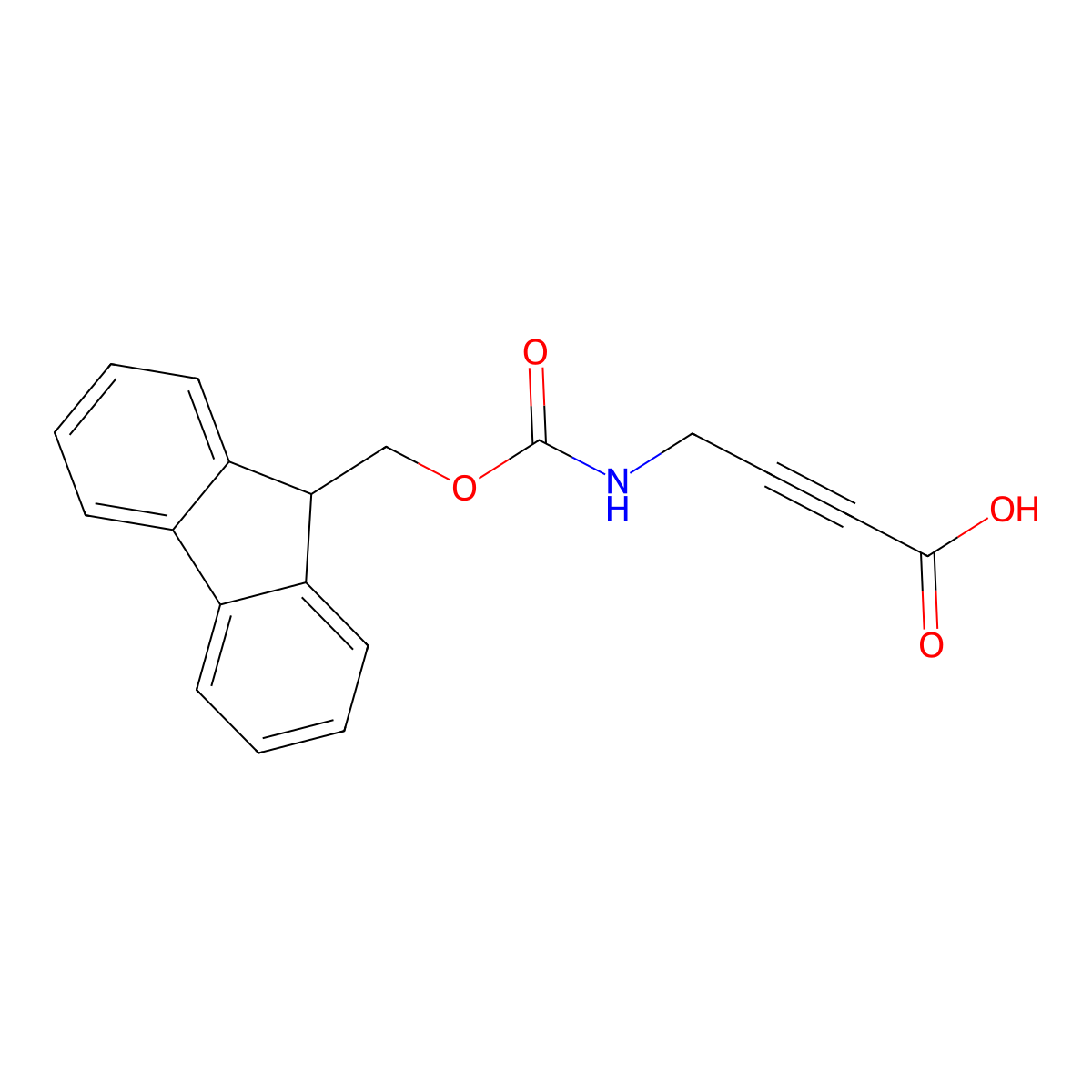 4-({[(9H-fluoren-9-yl)methoxy]carbonyl}amino)but-2-ynoic acid molecular structure, CAS 1189357-50-3