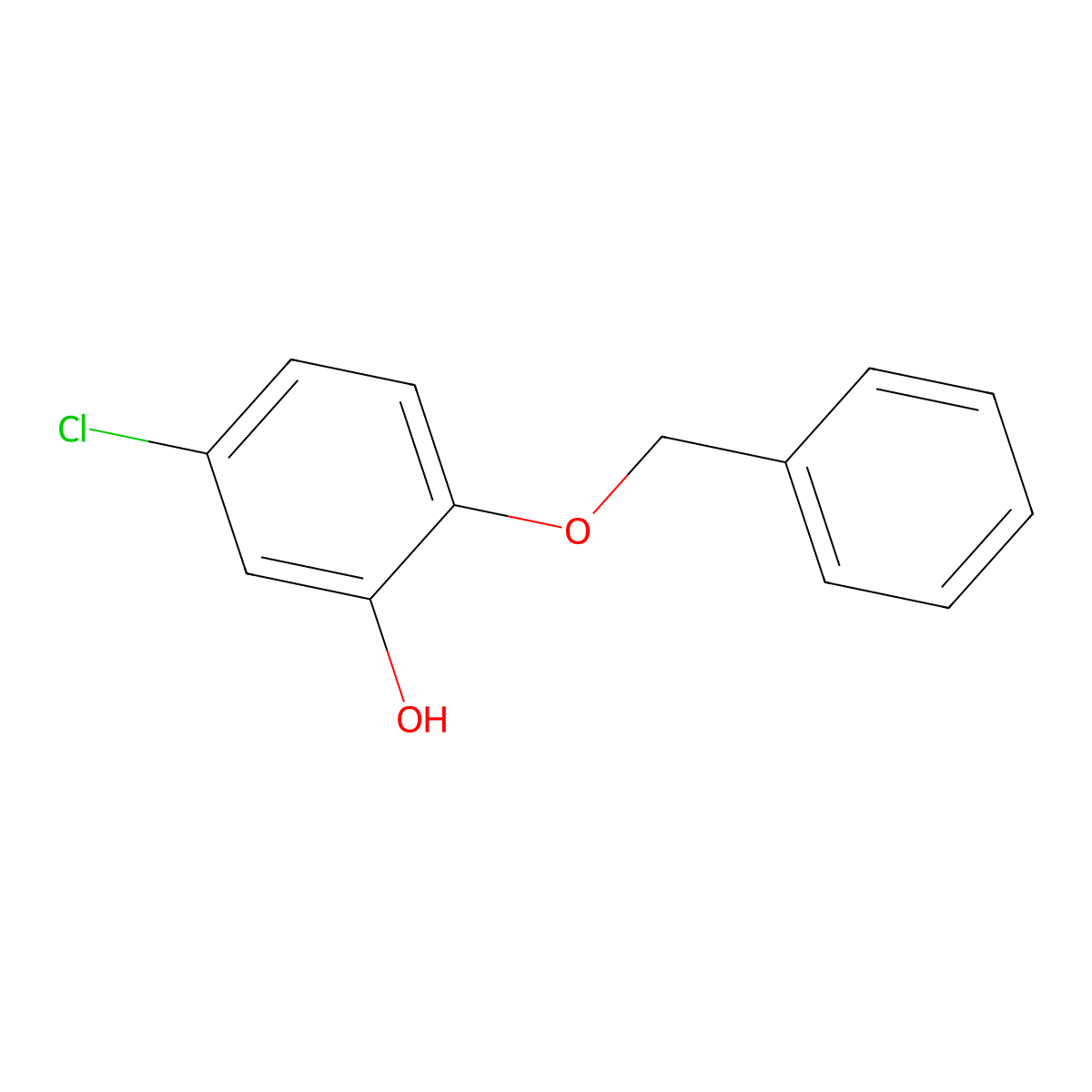 2-(Benzyloxy)-5-chlorophenol molecular structure, CAS 1189360-82-4