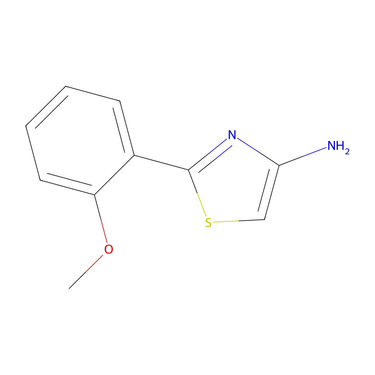 2-(2-Methoxyphenyl)thiazol-4-amine molecular structure, CAS 118937-88-5