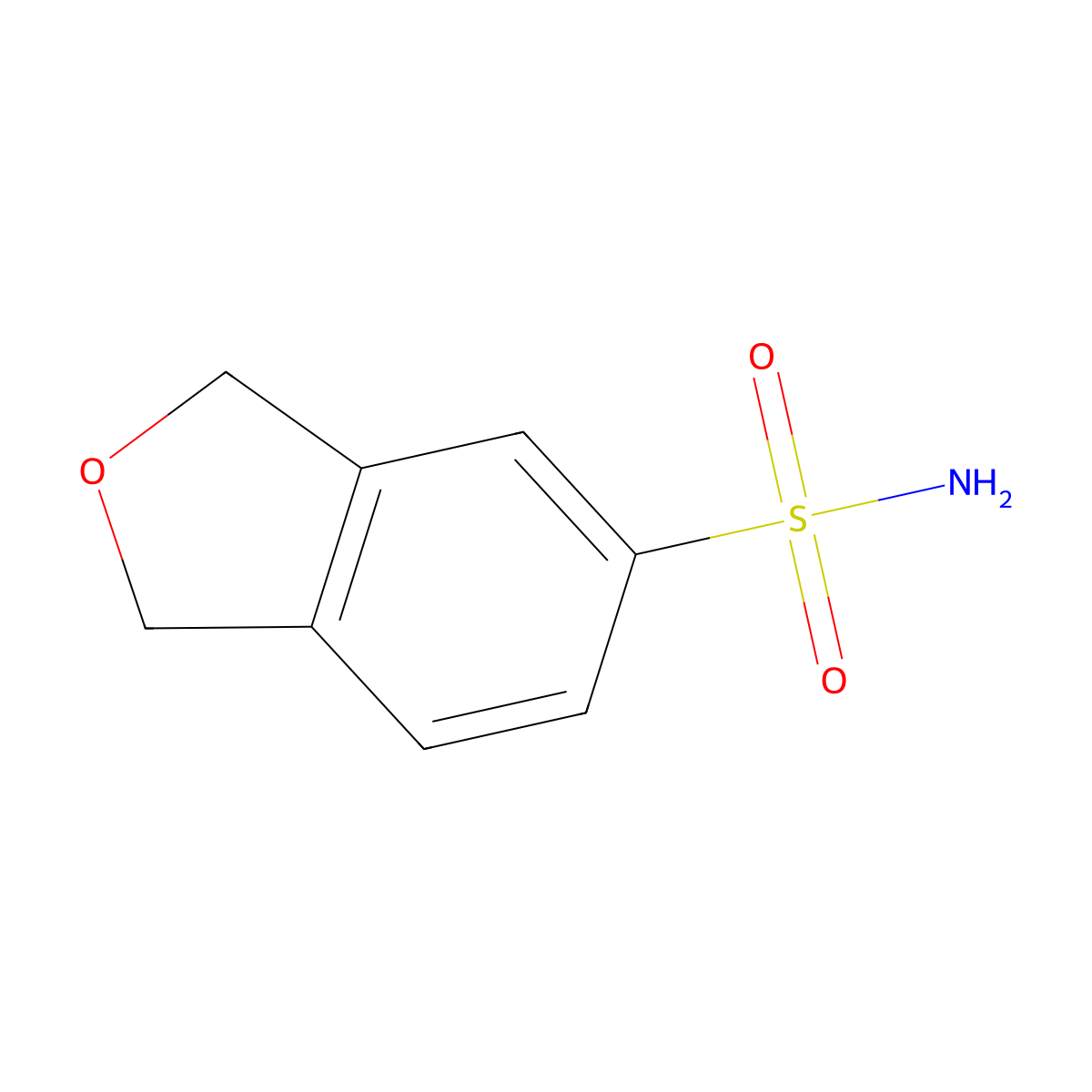 1,3-Dihydro-2-benzofuran-5-sulfonamide molecular structure, CAS 1189378-81-1