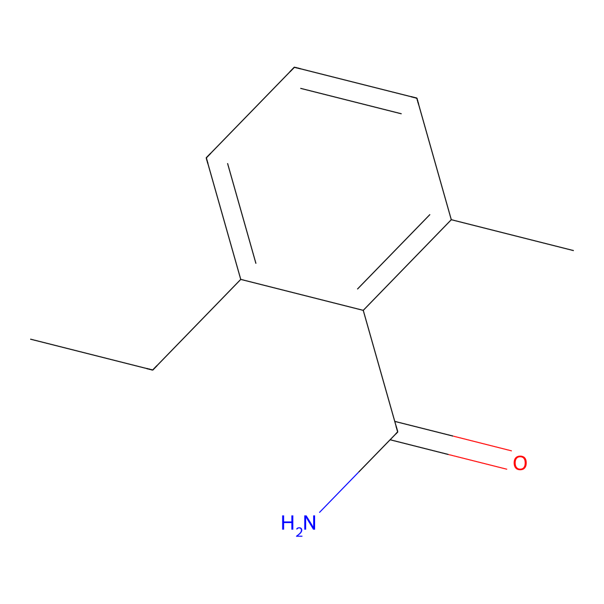 2-Ethyl-6-methylbenzamide molecular structure, CAS 1189379-42-7