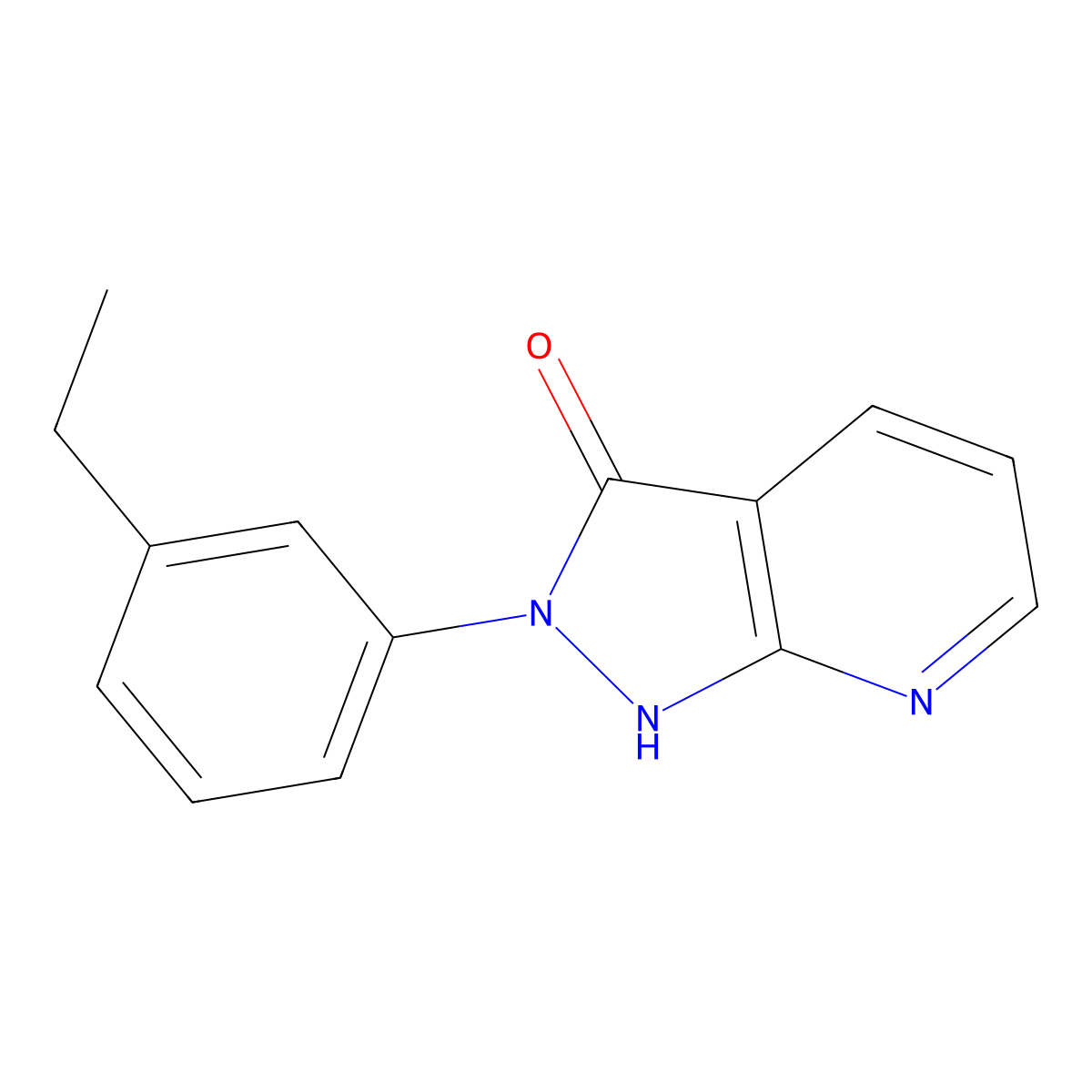 2-(3-Ethylphenyl)-1H-pyrazolo[3,4-b]pyridin-3(2H)-one molecular structure, CAS 1189423-81-1