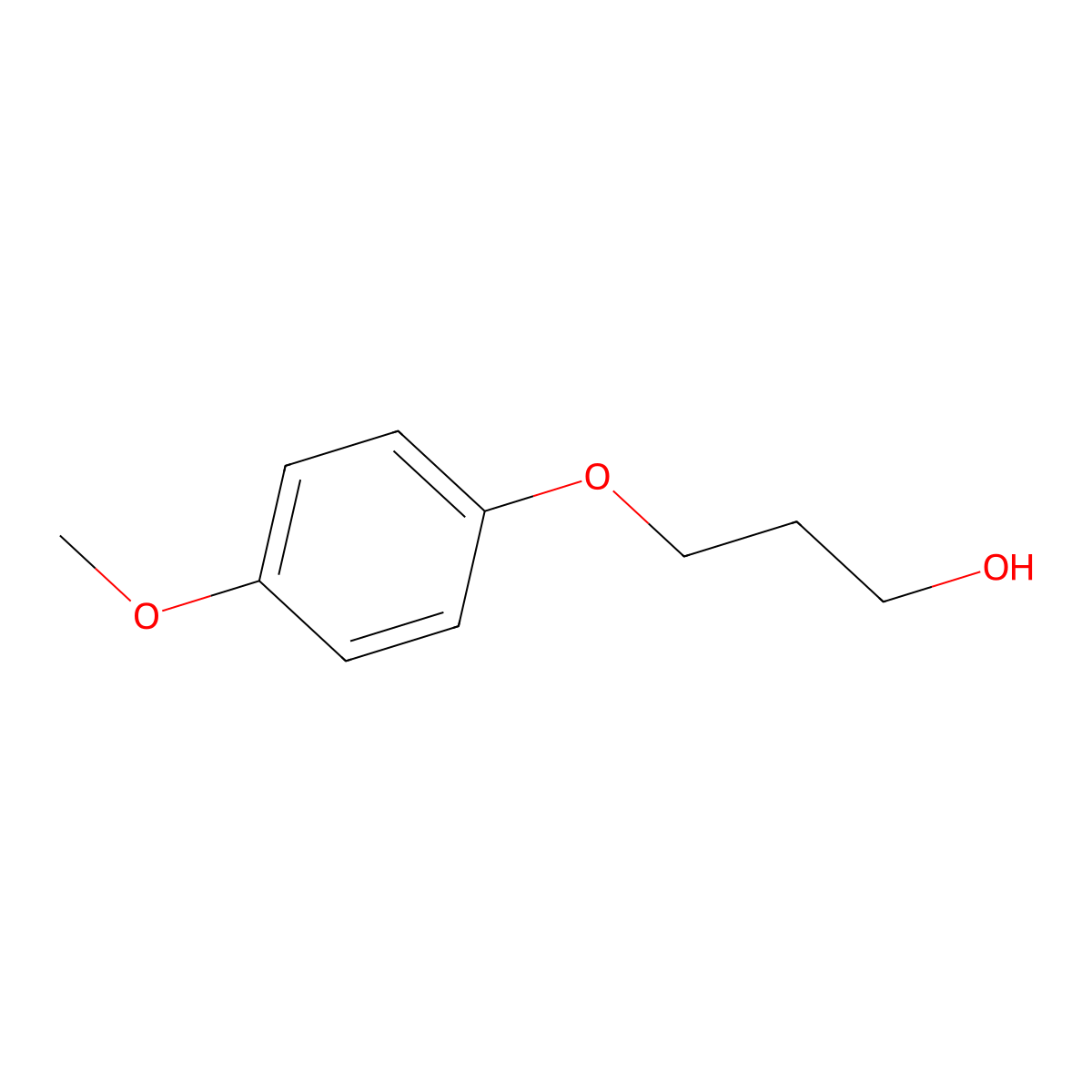 3-(4-Methoxyphenoxy)propanol molecular structure, CAS 118943-21-8