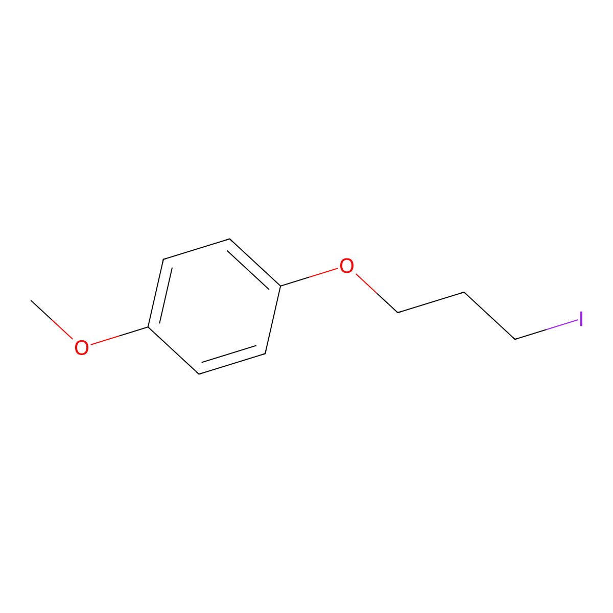 3-(4-Methoxyphenoxy)-1-iodopropane molecular structure, CAS 118943-23-0