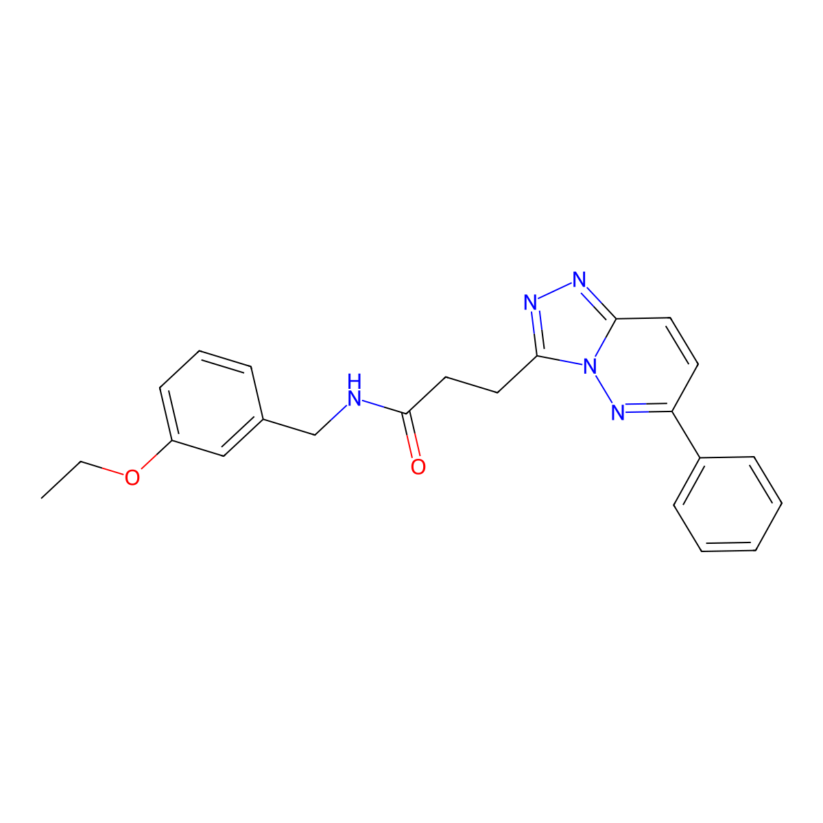 N-(3-ethoxybenzyl)-3-(6-phenyl-[1,2,4]triazolo[4,3-b]pyridazin-3-yl)propanamide molecular structure, CAS 1189449-57-7