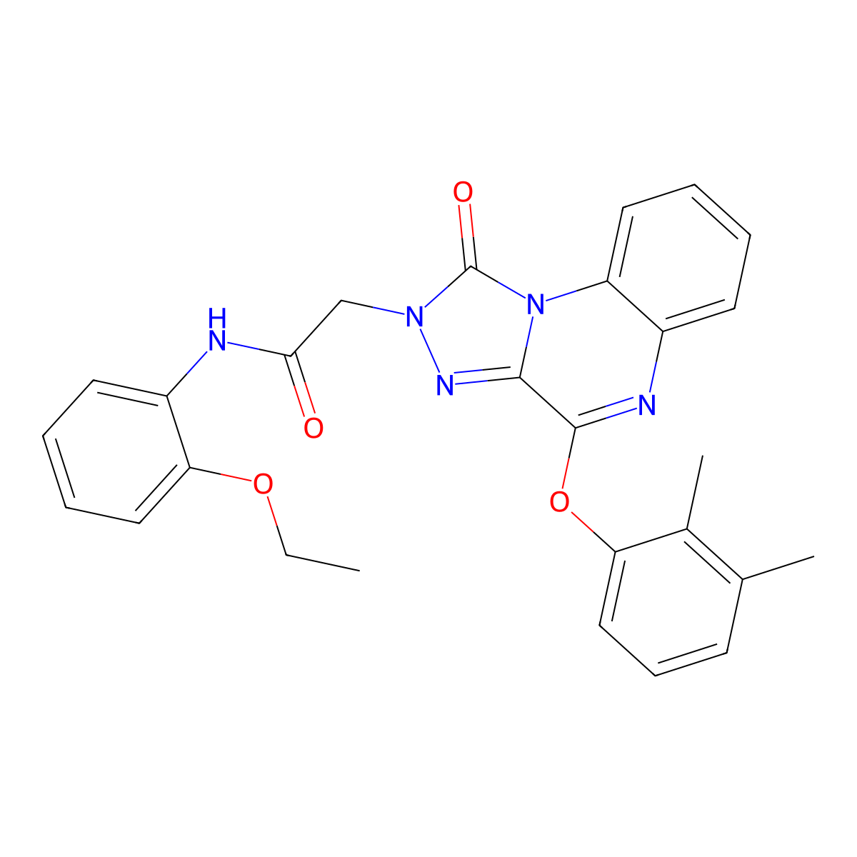2-(4-(2,3-dimethylphenoxy)-1-oxo-[1,2,4]triazolo[4,3-a]quinoxalin-2(1H)-yl)-N-(2-ethoxyphenyl)acetamide molecular structure, CAS 1189449-72-6