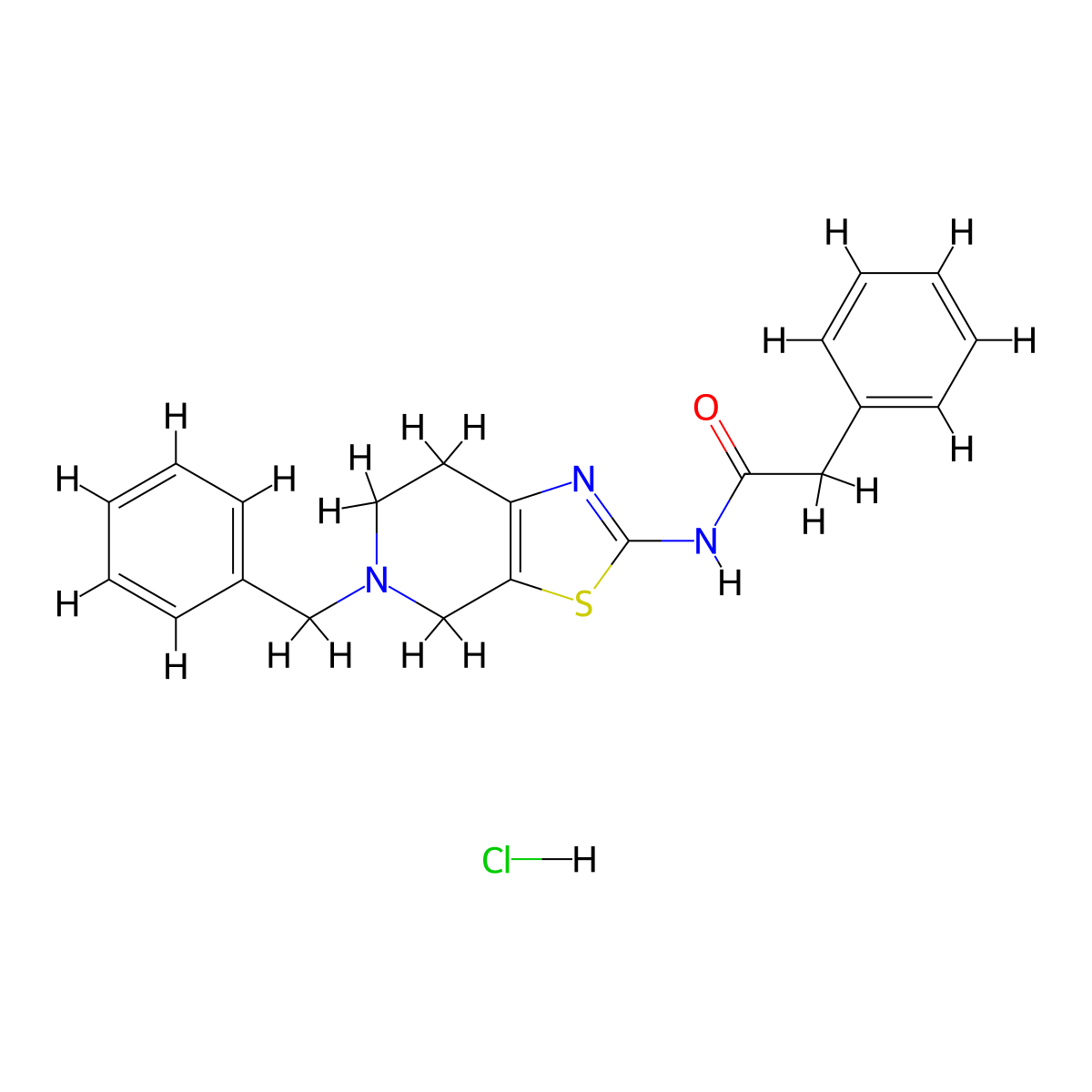 N-(5-benzyl-4,5,6,7-tetrahydrothiazolo[5,4-c]pyridin-2-yl)-2-phenylacetamide hydrochloride molecular structure, CAS 1189461-93-5