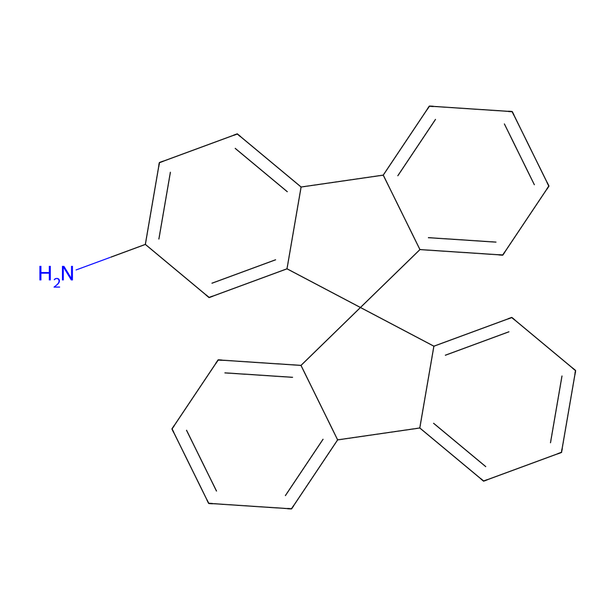 9,9'-Spirobi(9H-fluoren)-2-amine molecular structure, CAS 118951-68-1